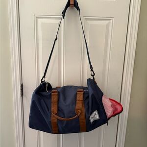 Herschel Supply Company Blue and Brown Duffel Bag